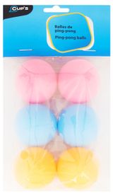 Изображение товара Набор шариков Cup's для игры в пинг-понг, 6 шт
