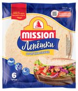 Изображение товара Лепешки пшеничные Mission Тортильи оригинальные 6 шт, 250 г