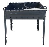 Изображение товара Мангал Piktime откидной с решеткой для казана, 770-1075х350х710мм