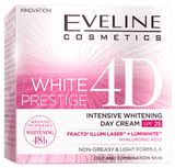 Изображение товара Крем для лица дневной Еveline White prestige 4D выравнивающий тон кожи SPF 25 серии, 50 мл