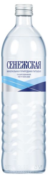 Изображение товара Вода питьевая «Сенежская» газированная, 0,75 л