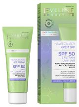 Изображение товара Крем для лица Еveline увлажняющий SPF 50 с фильтрами UVA и UVB, 30 мл