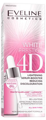 Изображение товара Сыворотка-бустер для лица Еveline White prestige 4D освежающая выравнивающая тон кожи, 18 мл