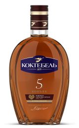 Изображение товара Коньяк «Коктебель» 5 лет Россия, 0,375 л