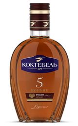Изображение товара Коньяк «Коктебель» 5 лет Россия, 0,25 л