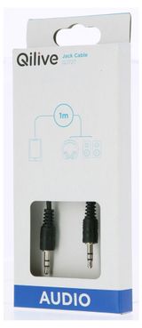 Изображение товара Кабель Qilive 3.5 мм черный, 1 м