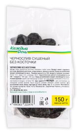 Изображение товара Чернослив «Каждый день» сушеный без косточек, 150 г