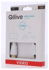 Изображение товара Кабель Qilive HDMI белый, 1,5 м
