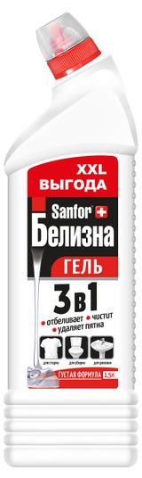 Изображение товара Средство с комплексным действием Sanfor Белизна гель, 1500 мл