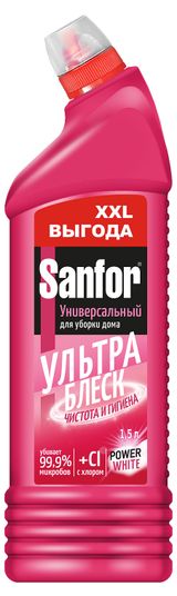 Изображение товара Средство санитарно-гигиеническое Sanfor Универсал Ультра блеск, 1500 мл