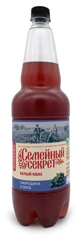 Изображение товара Квас «Семейный Секрет» Смородина-мята, 1,35 л