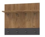 Изображение товара Вешалка Бостон Дуб Вотан/Антрацит, 900х216х800 мм