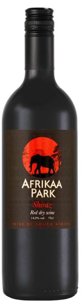Изображение товара Вино Afrikaa Park Shiraz красное сухое ЮАР, 0,75 л