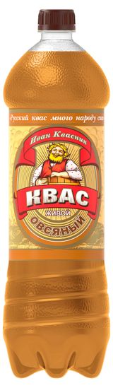 Изображение товара Квас «Иван Кваснин» Живой овсяный фильтрованный непастеризованный, 1,42 л