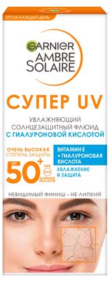 Изображение товара Флюид солнцезащитный Garnier Супер UV SPF 50+, 40 мл