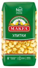 Изображение товара Макаронные изделия Makfa улитки, 450 г