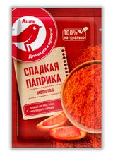 Изображение товара Сладкая паприка АШАН Красная птица молотая, 15 г