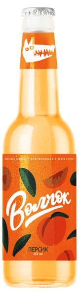 Изображение товара Напиток газированный «Волчок» Персик, 450 мл