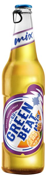 Изображение товара Напиток пивной Green Beat Манго 6%, 450 мл