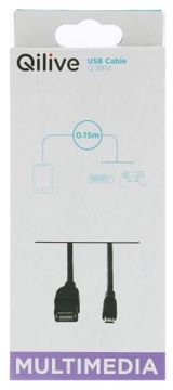 Изображение товара Адаптер Qilive USB A-MICRO, 150 см