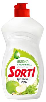 Изображение товара Средство для мытья посуды Sorti Яблоко и лемонграсс, 450 г