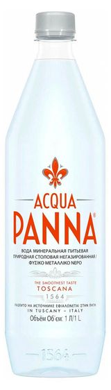 Изображение товара Вода минеральная Acqua Panna негазированная Италия, 1 л