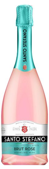 Изображение товара Игристое вино Santo Stefano Брют розовое сухое Россия, 0,75 л
