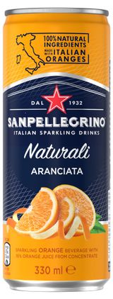 Изображение товара Напиток газированный Sanpellegrino Aranciata с соком апельсина Италия, 0,33 л