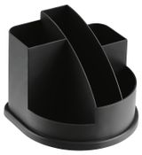 Изображение товара Подставка-органайзер для канцелярских принадлежностей «Стамм» Авангард пластиковая черная