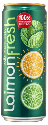 Изображение товара Напиток газированный Laimon fresh лайм-лимон-мята, 330 мл