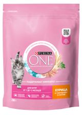 Изображение товара Сухой корм для котят Purina ONE с курицей, 200 г