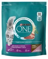 Изображение товара Сухой корм для кошек Purina ONE для особенно привередливых к вкусу с уткой и печенью, 750 г