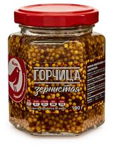 Изображение товара Горчица зернистая АШАН Красная птица, 190 г