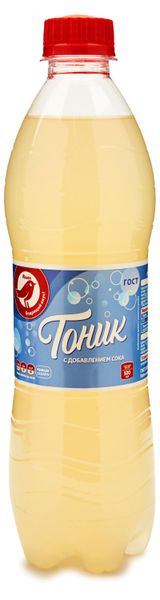 Изображение товара Напиток сильногазированный АШАН Красная птица Тоник безалкогольный, 500 мл