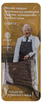 Изображение товара Колбаса сыровяленая «Огзар» Суджух сухая нарезка, 80 г