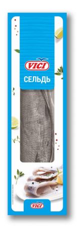 Изображение товара Сельдь  VICI слабосоленая в рассоле неразделанная, 320 г