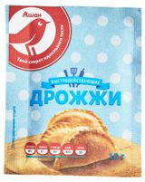 Изображение товара Дрожжи сухие АШАН Красная птица быстродействующие, 12 г