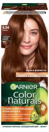 Изображение товара Крем-краска для волос Garnier Color Naturals 5.34 Корица, 112 мл