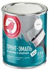 Изображение товара Грунт-эмаль АШАН Красная птица 3 в 1 белая, 900 г