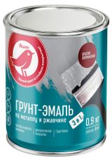 Изображение товара Грунт-эмаль АШАН Красная птица 3 в 1 красно-коричневая, 900 г