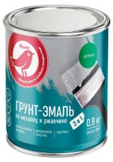 Изображение товара Грунт-эмаль АШАН Красная птица 3 в 1 зеленая, 900 г