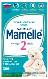 Изображение товара Смесь молочная Mamelle 2 адаптированная с 6 до 12 мес. БЗМЖ, 300 г