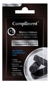 Изображение товара Маска-пленка для лица Compliment для жирной и проблемной кожи, 9 г