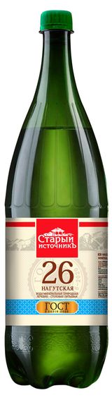 Изображение товара Вода минеральная «Старый Источникъ» Нагутская-26 с газом, 1,5 л
