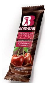 Изображение товара Батончик Bodybar Protein 22% вишня в горьком шоколаде, 50 г