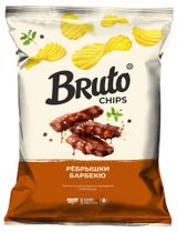 Изображение товара Чипсы картофельные Bruto NPC Рёбрышки барбекю, 120 г