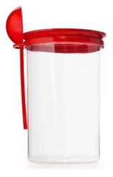 Изображение товара Банка для сыпучих продуктов «Полимербыт» с ложкой, 0,7 л