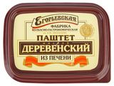 Изображение товара Паштет мясной «Егорьевская КГФ» Деревенский из свиной и говяжьей печени охлажденный, 150 г