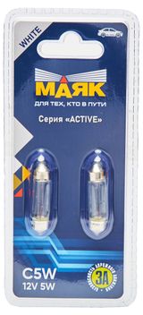 Изображение товара Лампа «Маяк» Ac 12- 5 SV8.5/8 (39мм) Active, 2 шт