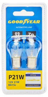 Изображение товара Автолампа Goodyear P21W 12V 21W BA15S